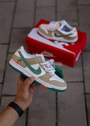 Жіночі кросівки jarritos x nike sb dunk low «phantom orange malachite