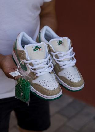 Женские кроссовки jarritos x nike sb dunk low «phantom orange malachite2 фото