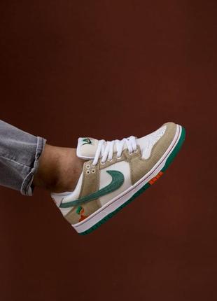 Женские кроссовки jarritos x nike sb dunk low «phantom orange malachite6 фото