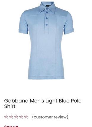 Поло футболка мужская dolce&gabbana оригинал хлопок2 фото