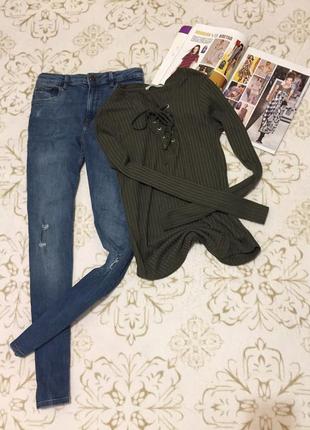 Кофточка на шнуровке