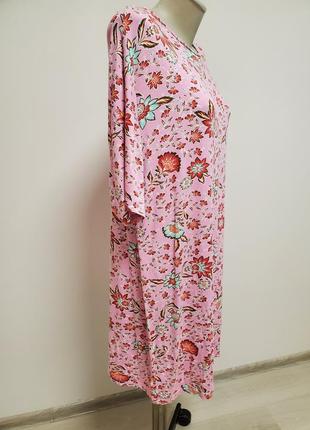 Красивое брендовое трикотажное вискозное легкое платье свободного фасона4 фото