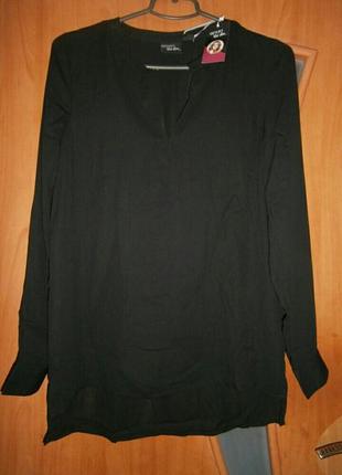 Чорна блузка довгий рукав2 фото