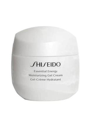 Shiseido essential energy gel cream зволожуючий крем-гель для обличчя в складі гіалуронова кислота