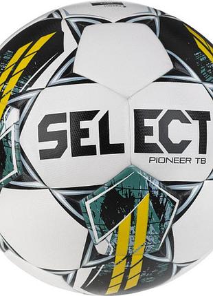 Мяч футбольный select pioneer tb fifa basic v23 (219) біл/жовтий, 4