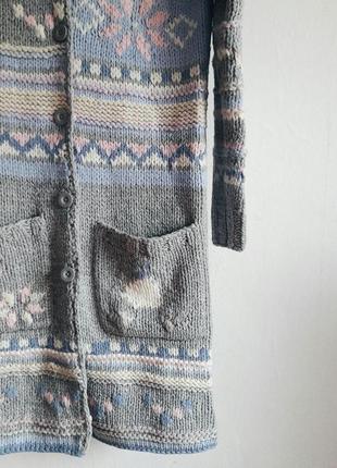 Пальто вязаное кардиган накидка кофта свитер next3 фото