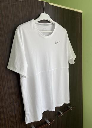 Футболка nike dri fit белый размер l