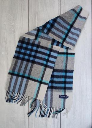 Шерстяной шарф базового цвета унисекс шотландия ballantrae edinburgh