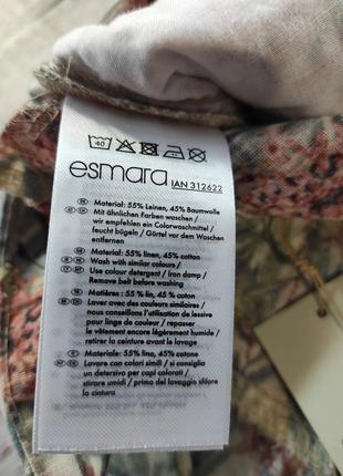 Лляні шорти в квітковий принт esmara 40 euro, наш 46 німеччина5 фото