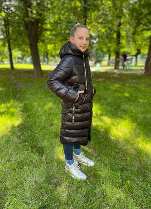 Зимнее пальто на девочку3 фото
