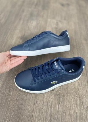 Кроссовки кожаные оригинал lacoste carnaby evo bl 1 sfa4 фото