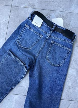 Джинсы крекот,прямые джинсы,джинсы с разрезами,джинсы прямого кроя, джинсы с распорками7 фото