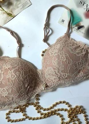 Ажурный бюстгальтер бралет бюстральтер без косточек intimissimi s m 75b 75c 80a 80b