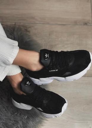 Женские кроссовки  adidas falcon black 16 фото