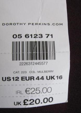 Новая бордовая суперстрейч. туника "dorothy perkins" р. 502 фото