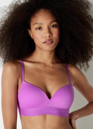 Бюстгальтер пуш ап без косточек pink