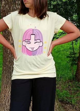 Футболка для дівчинки ,принт "emoji" 10-16 років 10