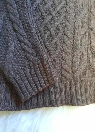 Кашемир пуловер в косы удлиненный maxine contu размер м кашемирre4 фото