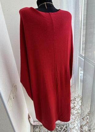 Красное платье свободного кроя5 фото