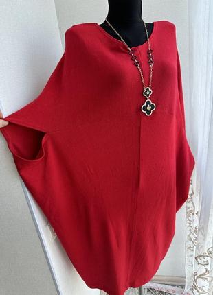 Красное платье свободного кроя2 фото
