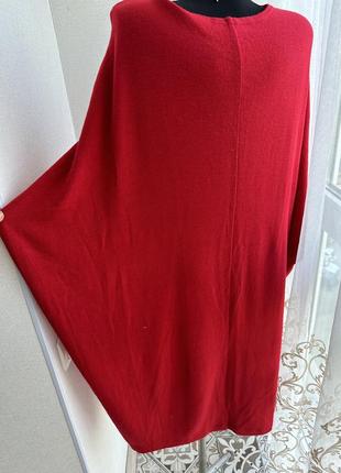 Красное платье свободного кроя4 фото