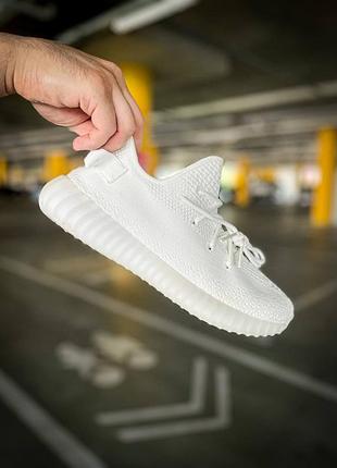 Женские кроссовки adidas yeezy 350 v2 "white"premium"#адидас
