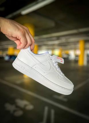 Женские  кроссовки nike air force low "white premium "#найк