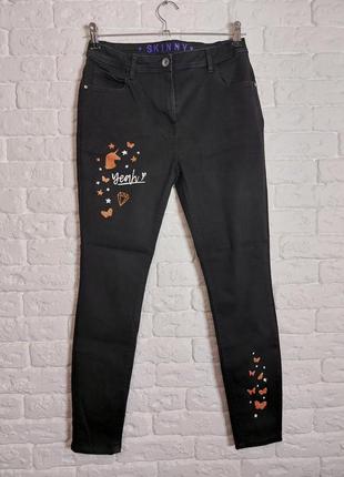 Фирменные джинсы скинни 12-13 лет