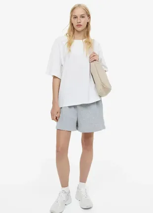 Бавовняна оверсайз футболка h&m 1212700002