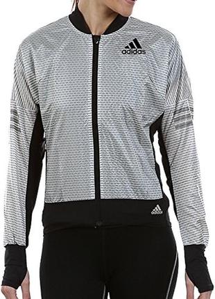 Женская спортивная куртка для бега adidas performance adizero climaproof wind р. 14/xl/423 фото