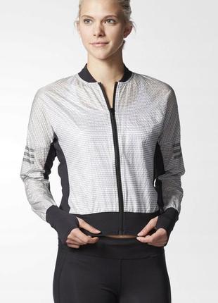 Женская спортивная куртка для бега adidas performance adizero climaproof wind р. 14/xl/429 фото