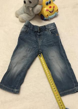 Штани f&f baby на 3 4 5 6 місяців м’яка бавовна ,джинси на резинці4 фото