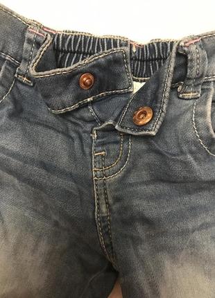 Штани f&f baby на 3 4 5 6 місяців м’яка бавовна ,джинси на резинці8 фото