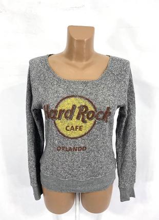 Кофта стильная, винтажная hard rock cafe, оверсайз