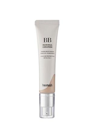 Зволожувальний bb крем heimish moringa ceramide bb cream spf30/pa++ 21c light nude