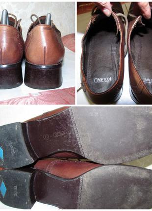 Туфли оксфорды 100% натуральная кожа~roland~ англия р 405 фото