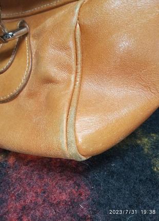 Сумочка баульчик кожаная небольшая винтажная