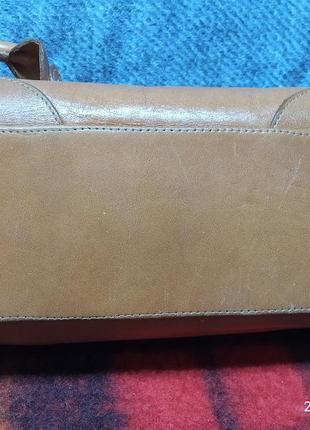 Сумочка баульчик кожаная небольшая винтажная