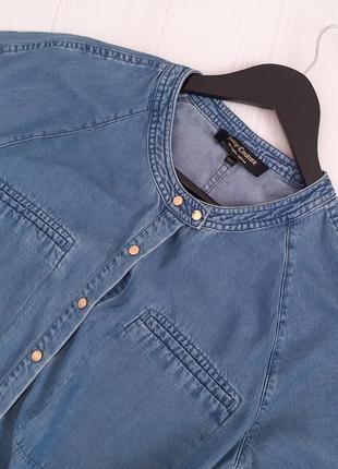 Джинсова сорочка сукня джинсовая рубашка платье шорты2 фото