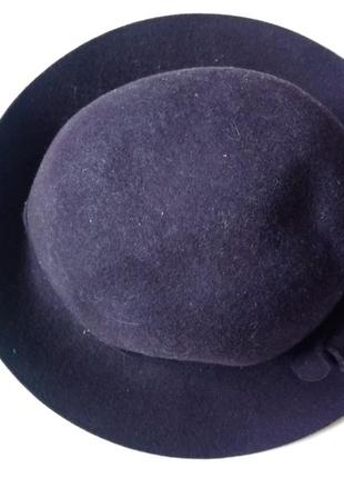 56-57см m&s округлая шляпа с широкими полями шляпка слауч флоппи винтаж с декором6 фото