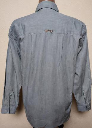 Винтажная рубашка полоска вышивка concept /6354/6 фото