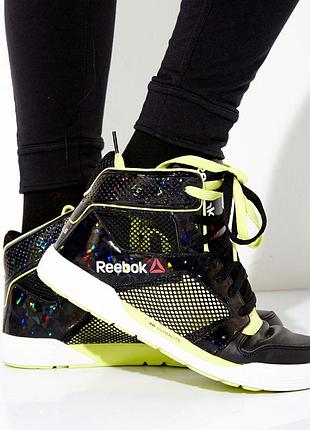 Гламурні високі кросівки \reebok les mills\оригинал\р.39\шкіра