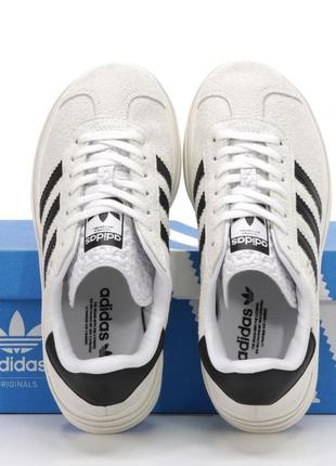 Женские кроссовки adidas gazelle bold white 37-38-39-408 фото