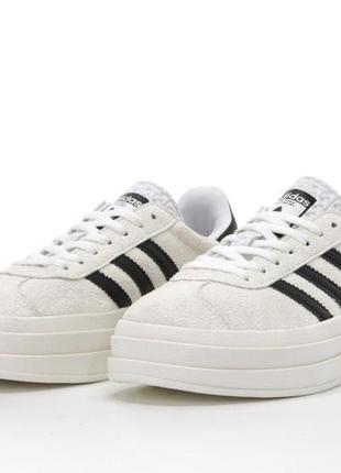 Женские кроссовки adidas gazelle bold white 37-38-39-403 фото