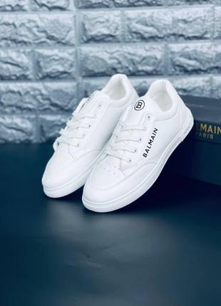 Кроссовки balmain paris белые женские размеры 36-41