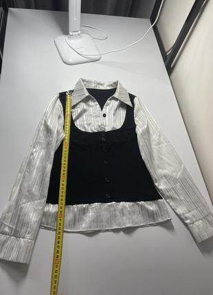 Костюм школьная форма рубашка блузка брюки брюки на девочку 6-10 лет8 фото