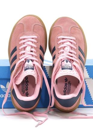 Женские кроссовки adidas gazelle bold pink 37-38-39-406 фото