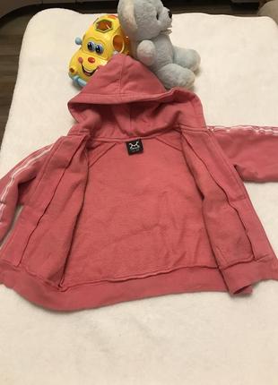 Батник на 2 - 3 года, кофта спортивная утепленная с капюшоном, светер на замке92 / 98 размер5 фото