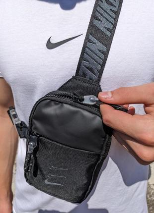 Сумка nike mini bag swoosh, месенджер найк, барсетка nike, барсетка nike swoosh8 фото