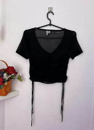 Топ прозрачный на кулисках